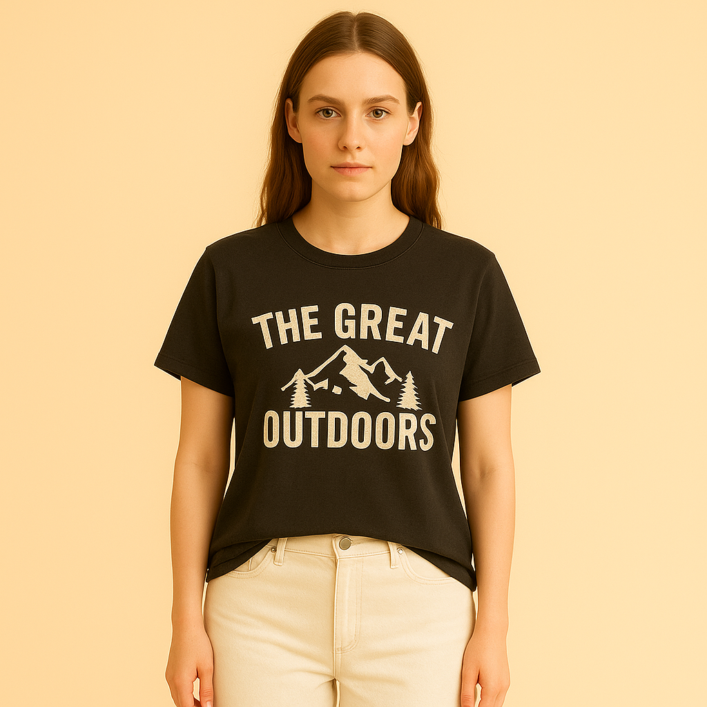 Eiramode | Women – Outdoor Graphic T-Shirt – Laidback Adventure Style